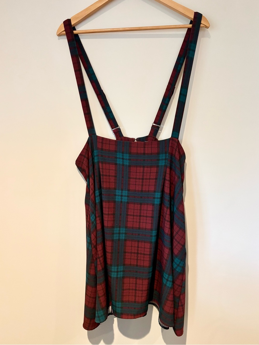 ModCloth Plaid Suspender Pinafore Dress | Size 1X